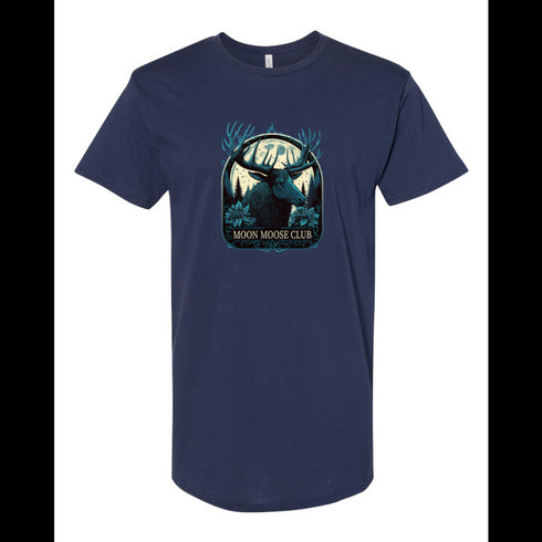 BELLA CANVAS MEN'S LONG BODY URBAN TEE 3006 Moon Moose Club Reindeer Theme Essential T-Shirt